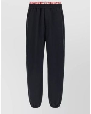 Versace Greca Pattern Beach Joggers Lightweight - Blue