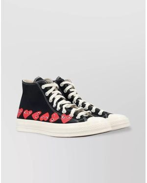 Comme des Garçons Heart Print High Top Sneakers - Multicolor
