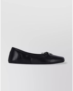 Vivienne Westwood Leather Ballerina Shoes - Black
