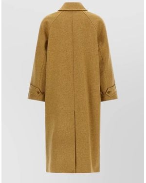 A.P.C. Virgin Wool Single Breasted Coat - Natural