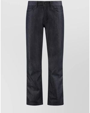 Moncler Denim Straight Leg Jeans - Blue