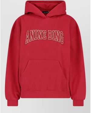 Anine Bing Cotton Sweatshirt - Red