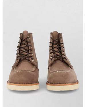 Red Wing Leather Lace-Up Boots - Natural