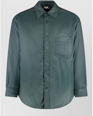 Autry Nylon Overshirt Jacket - Green