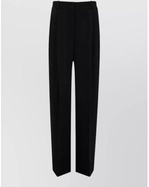 TOTEME Double-Pleat Tailored Trousers - Black