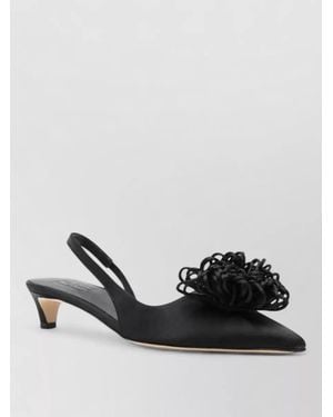 By Malene Birger Satin Court Shoes - Black