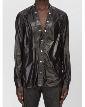 Rick Owens Larry Press-Stud Shirt - Black