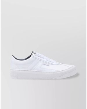 Lanvin Leather Low-Top Trainers - White