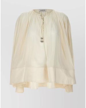 Lanvin Wide Blouse - Natural