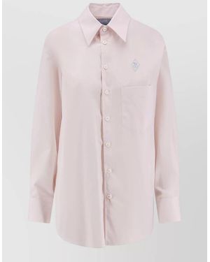 The Seafarer Cotton Long-Sleeve Shirt - Pink
