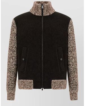 Paul & Shark Wool Zip Jacket - Black