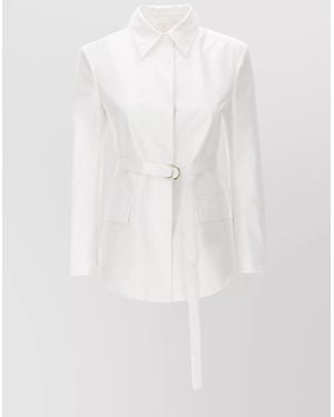Valentino Garavani Cotton Overcoat - White