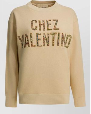Valentino Cotton Sweatshirt - Natural