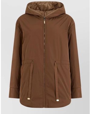 Max Mara Hooded Padded Jacket Camel Blend - Brown