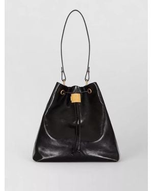 Balmain Leather Convertible Backpack - Black