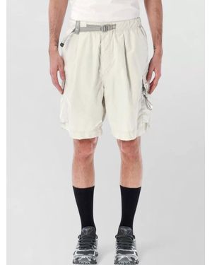 and wander Technical Cargo Shorts Relaxed Fit Midlength - Natural