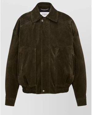 Saint Laurent Leather Jacket - Green