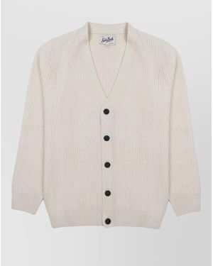 MC2 Saint Barth Wool Cardigan - White
