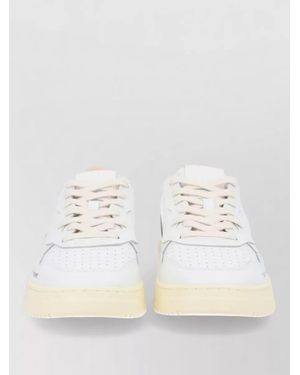 Autry Leather Low-Top Trainers - Natural