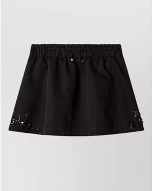 Golden Goose Embellished A-Line Mini Skirt - Black