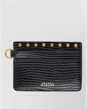Isabel Marant Leather Cardholder - Black