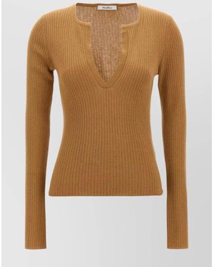 Max Mara Silk Cashmere Jumper - Brown