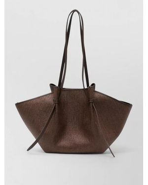 Yuzefi Mochi Large Tote Bag Long Handles - Brown