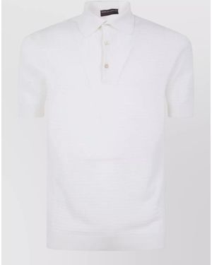 Filippo De Laurentis Short-Sleeve Polo Shirt - White