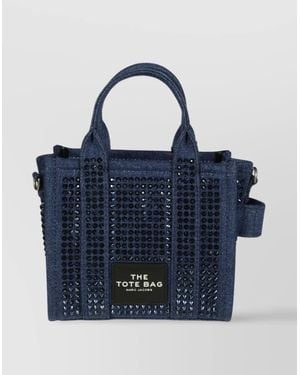 Marc Jacobs Embellished Tote Bag With Detachable Strap And Top Handles - Blue
