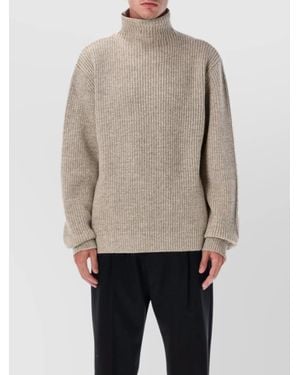 Lemaire Oversized Turtleneck Jumper - Grey