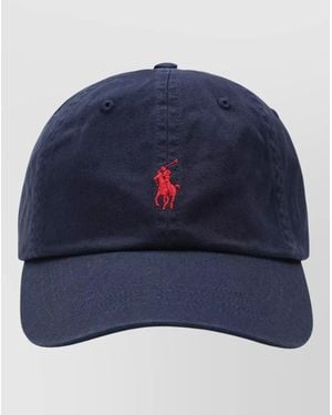 Polo Ralph Lauren Baseball Cap Adjustable Strap Logo Detail - Blue
