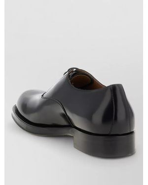 Dries Van Noten Leather Derby Lace-Up Shoes - Black
