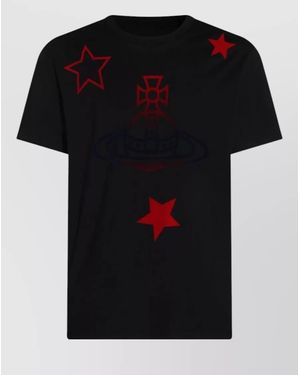 Vivienne Westwood Crew Neck Graphic Print Short Sleeve T-Shirt - Black