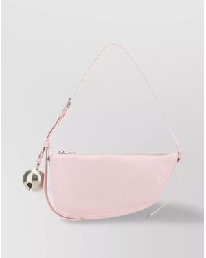 Burberry Small Leather Knight Shoulder Bag - Pink