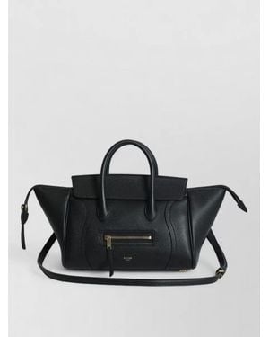 Celine Calfskin Shoulder Bag - Black