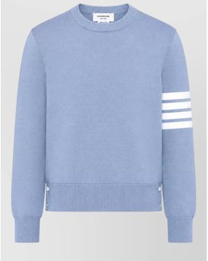 Thom Browne Fine Wool Crewneck Pullover - Blue