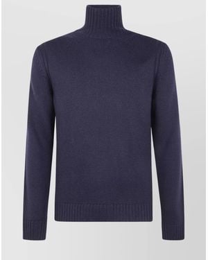 Dondup Wool Turtleneck Jumper - Blue