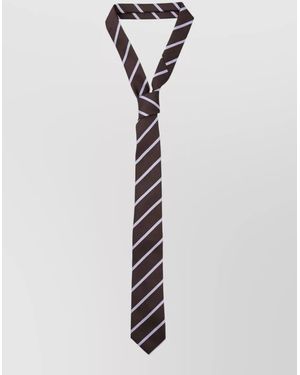Frankie Shop Menswear Stripe Tie Pointed Tip Design - White
