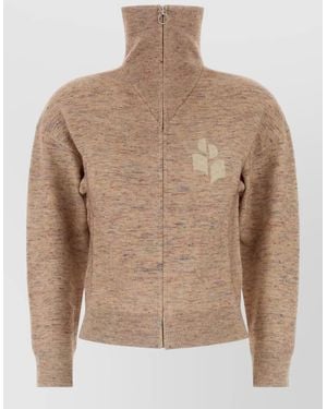 Isabel Marant Stretch Viscose Blend Koxy Knit Cardigan - Brown