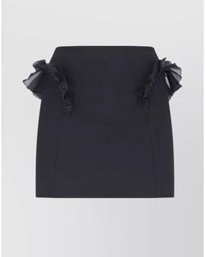Nensi Dojaka Frilled Mini Skirt - Blue