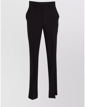 Ann Demeulemeester Straight-Leg Trousers - Black