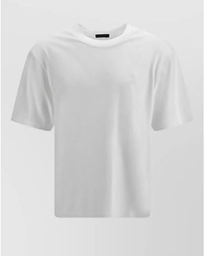 Herno Cotton Crew-Neck Short-Sleeve T-Shirt - White