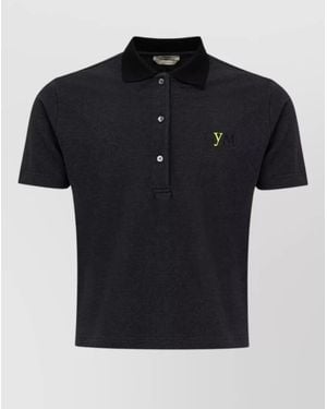 Fendi Cotton Polo Shirt - Black