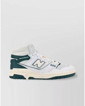 New Balance Leather High-Top Trainers - Metallic