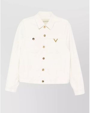 Valentino Garavani Denim Shirt Jacket - Natural