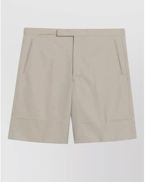 Prada Tailored Pants Button Detail Back Pocket - White