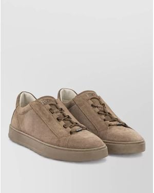 Tod's Leather Lace-Up Shoes - Brown