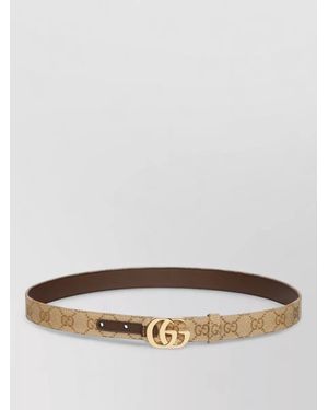 Gucci Leather Reversible Belt - Gray