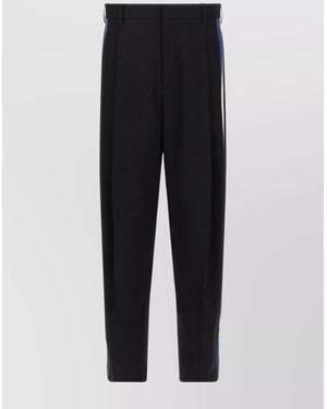 Marni Virgin Wool Straight-Leg Pants - Black