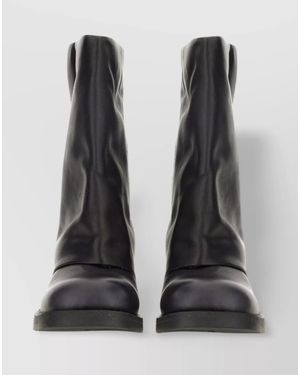 Ash Leather Ankle Boots - Black
